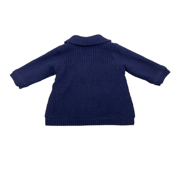 Mayoral Baby Boy Knit Toggle Cardigan Jacket Navy Blue Sz 2-4M - Picture 2 of 8